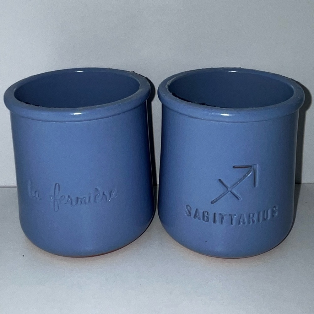 La Fermiere Limited Edition Sagittarius Pots Signature Lavender Blue (Set of 2)